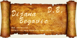 Dijana Begović vizit kartica